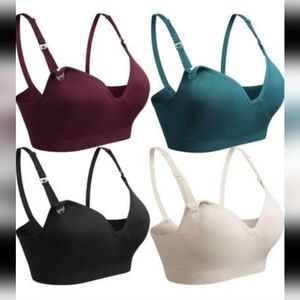 NWT🌟RUN BIG Seamless Nursing/Maternity/Breastfeeding Push Up Sleep Bra/Bralette
